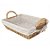 Cesta Decorativa Acafate de Fibra Natural e Forro - 28x22x8cm - 1 unidade - Rizzo - Imagem 1