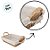Cesta Decorativa Acafate de Fibra Natural e Forro - 28x22x8cm - 1 unidade - Rizzo - Imagem 3