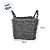 Cesta Decorativa Mearin de Seagrass - 30x30x25cm - 1 unidade - Rizzo - Imagem 2