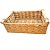 Cesta Decorativa Veredas de Fibra Natural com Alça de Madeira - 30x20x9,9cm - 1 unidade - Rizzo - Imagem 1