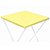 Toalha Plástica Cobre Manchas Perolizada - 78 x 78 cm - Amarelo Candy - 10 unidades - CampFestas - Rizzo - Imagem 1