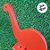 Enfeite MDF - Dinossauro - Vermelho - 15,5cm - 1 unidade - Rizzo - Imagem 3