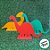 Enfeite MDF - Dinossauro - Vermelho - 15,5cm - 1 unidade - Rizzo - Imagem 4