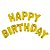 Balão de Festa Metalizado 16" 41cm - Happy Birthday - Gold - 1 unidade - Rizzo - Imagem 1