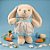 Coelha de Pelúcia com Vestido Estrelado - 33cm - 1 unidade - Rizzo - Imagem 1