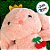 Coelho de Pelúcia Rosa com Coroa - 22cm - 1 unidade - Rizzo - Imagem 3