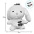 Coelho de Pelúcia Branco com Coroa - 25cm - 1 unidade - Rizzo - Imagem 2