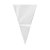 Cone para Confeitos Incolor - 10x15cm  - 50 unidades - Cromus - Rizzo - Imagem 1