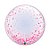 Balão de Festa Bubble 24" - Pontos de Confete Rosa - 1 unidade - Qualatex - Rizzo - Imagem 1