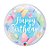 Balão de Festa Bubble 24" - Borboletas Suaves - 1 unidade - Qualatex - Rizzo7891521945382 - Imagem 1