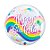 Balão de Festa Bubble 24" 61cm - Arco Íris Unicórnios - 1 unidade - Qualatex - Rizzo - Imagem 1