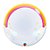 Balão de Festa Bubble 24" 61cm - Nuvens de Arco Íris - 1 unidade - Qualatex - Rizzo - Imagem 1
