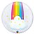 Balão de Festa Bubble 24" 61cm - Nuvens de Arco Íris - 1 unidade - Qualatex - Rizzo - Imagem 2