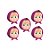 Mini Carinha Impresso em EVA - Masha e o Urso  - 5 unidades - Piffer - Rizzo - Imagem 1