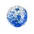 Balão Bubble Transparente com Confete Hexagonal - Azul Escuro - 18" 45cm  - 1 unidade - Partiufesta - Rizzo - Imagem 1