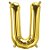 Balão de Festa Microfoil 34" 86cm - Letra U Ouro - 1 unidade - Qualatex Outlet - Rizzo - Imagem 1