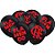 Balão - Flamengo Preto e Vermelho - 25 unidades - Festcolor - Rizzo - Imagem 1