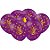 Balão - Corinthians Roxo e Dourado - 25 unidades - Festcolor - Rizzo - Imagem 1