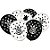 Balão - Corinthians Preto e Branco - 25 unidades - Festcolor - Rizzo - Imagem 1