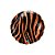 Balão de Festa Microfoil 18" - Listras de Tigre - 01 Unidade - Qualatex - Imagem 1