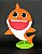 Tubarão Laranja Baby Shark em Feltro - 01 unidade - Pé de Pano - Rizzo Embalagens - Imagem 1
