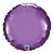 Balão de Festa Microfoil 18" 45cm - Redondo Chrome Roxo - 01 Unidade - Qualatex - Rizzo Balões - Imagem 1