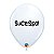 Balão de Festa Decorado Sucesso! 11" 28cm - Branco - 6 Unidades - Qualatex - Rizzo Balões - Imagem 1