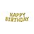 Balão de Festa Microfoil 16" 40cm - Happy Birthday Ouro - 01 Unidade - Qualatex - Rizzo Balões - Imagem 1