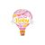 Balão de Festa Microfoil 42" 107cm - Bem Vindo Bebê Rosa - 01 Unidade - Qualatex - Imagem 1