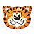 Balão de Festa Microfoil 30" 76cm - Tigre - 01 Unidade - Qualatex - Rizzo Balões - Imagem 1
