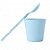 Kit Gourmet com Colher Piccolo - Azul Candy - 25ml - 10 unidades - Plastilânia - Rizzo - Imagem 2