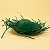 Chapéu de Palha Desfiado Colorido - Verde Escuro - 39x10,5cm - 1 unidade - Rizzo - Imagem 1