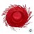 Chapéu de Palha Desfiado Colorido - Vermelho - 39x10,5cm - 1 unidade - Rizzo - Imagem 5