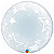 Balão de Festa Deco Bubble 24" - Estrelas Elegantes - 01 Unidade - Qualatex - Rizzo Balões - Imagem 1
