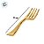 Garfo Sobremesa Descartável Design Gold - Dourada - 13cm - 8 unidades - Rizzo - Imagem 4