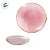 Prato Sobremesa Redondo Descartável Premium - Rosa e Borda Dourada - 18cm - 6 unidades - Rizzo - Imagem 3