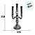 Candelabro de Halloween - Caveiras com Vela Led - 31x12cm - 1 unidade - Cromus - Rizzo - Imagem 3