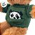 Ursinho de Pelúcia com Camisa Verde - Marrom - 30x20cm - 1 unidade - Rizzo - Imagem 4