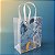 Sacola de Plástico Transparente Fosca - Azul Amazônia - 18x24x10cm - 1 unidade - Rizzo - Imagem 1
