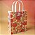 Sacola de Plástico Transparente Fosca - Vermelho Floral - 23x30x12cm - 1 unidade - Rizzo - Imagem 1