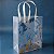 Sacola de Plástico Transparente Fosca - Azul Amazônia - 23x30x12cm - 1 unidade - Rizzo - Imagem 1