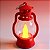 Mini Lampião Decorativo com Led - Vermelho - 5x9x4cm - 1 unidade - Rizzo - Imagem 1