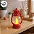 Mini Lampião Decorativo com Led - Vermelho - 5x9x4cm - 1 unidade - Rizzo - Imagem 4