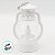 Mini Lampião Decorativo com Led - Branco - 5x9x4cm - 1 unidade - Rizzo - Imagem 2