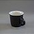 Caneca de Porcelana - Preto - 70ml - 1 unidade - Rizzo - Imagem 1