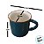 Caneca de Porcelana - Verde Escuro - 70ml - 1 unidade - Rizzo - Imagem 3