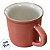 Caneca de Porcelana - Rosa Escuro - 70ml - 1 unidade - Rizzo - Imagem 2
