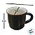 Caneca de Porcelana - Preto - 140ml - 1 unidade - Rizzo - Imagem 3