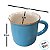 Caneca de Porcelana - Azul - 140ml - 1 unidade - Rizzo - Imagem 3