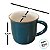 Caneca de Porcelana - Verde Escuro - 140ml - 1 unidade - Rizzo - Imagem 3